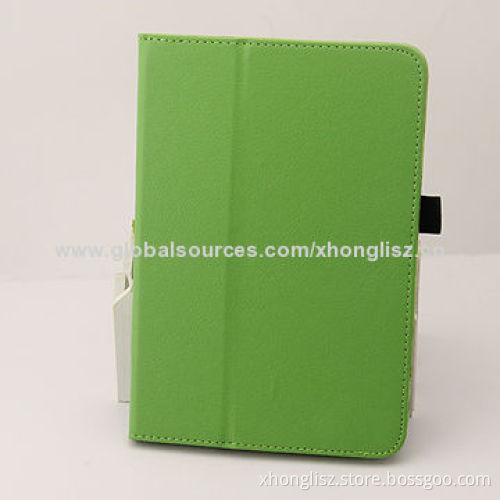 Soft PU leather case for iPad mini, various color options, with folding stand design